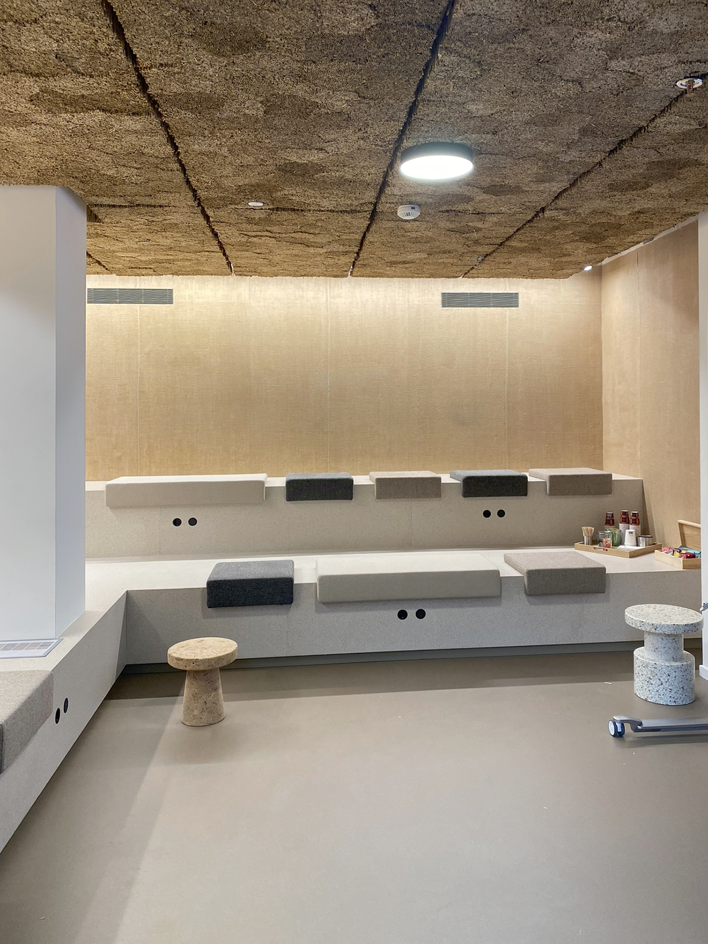 Silent Reed panelen aan het plafond