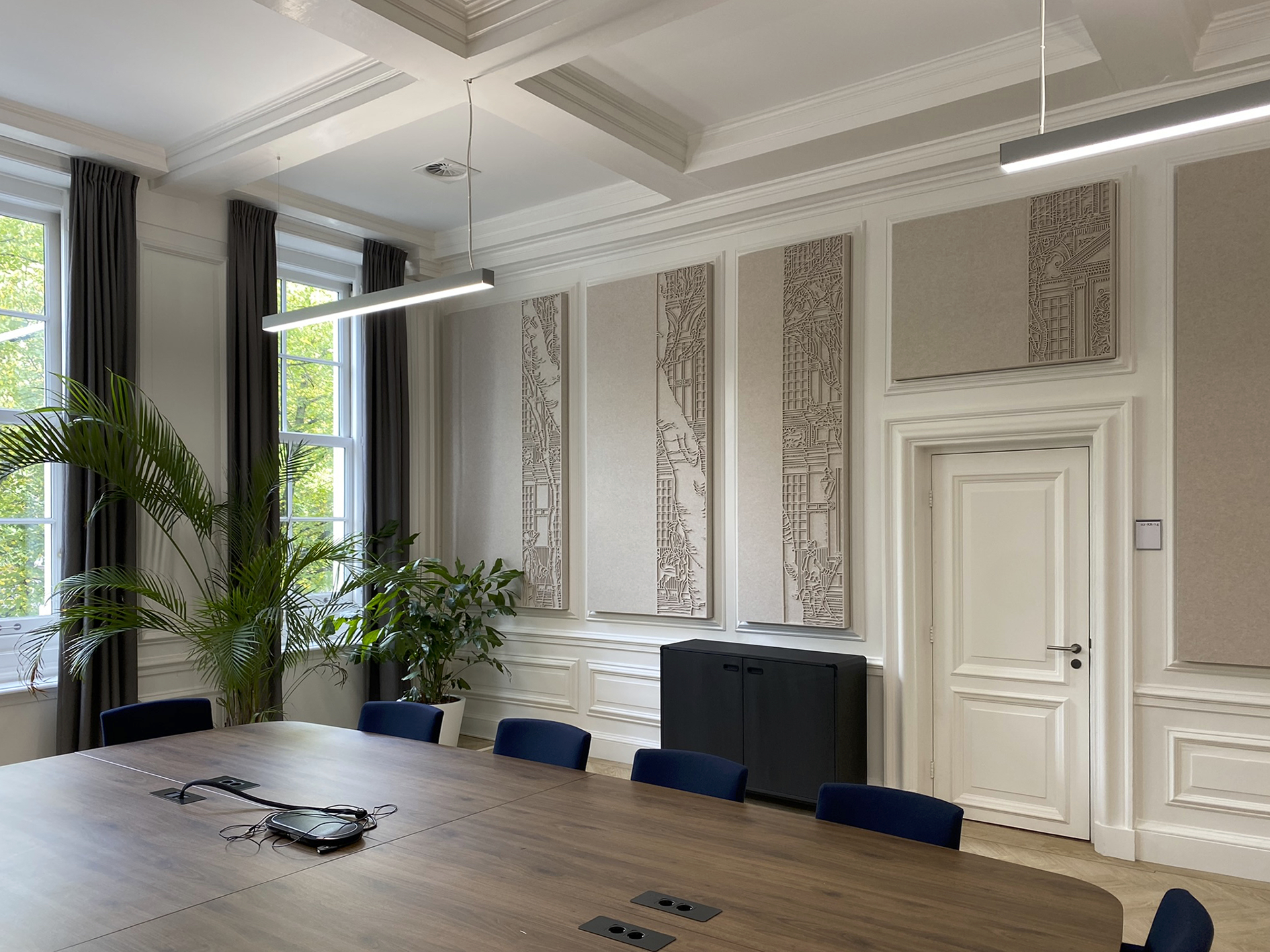 akoestische 3D panelen van PETFelt