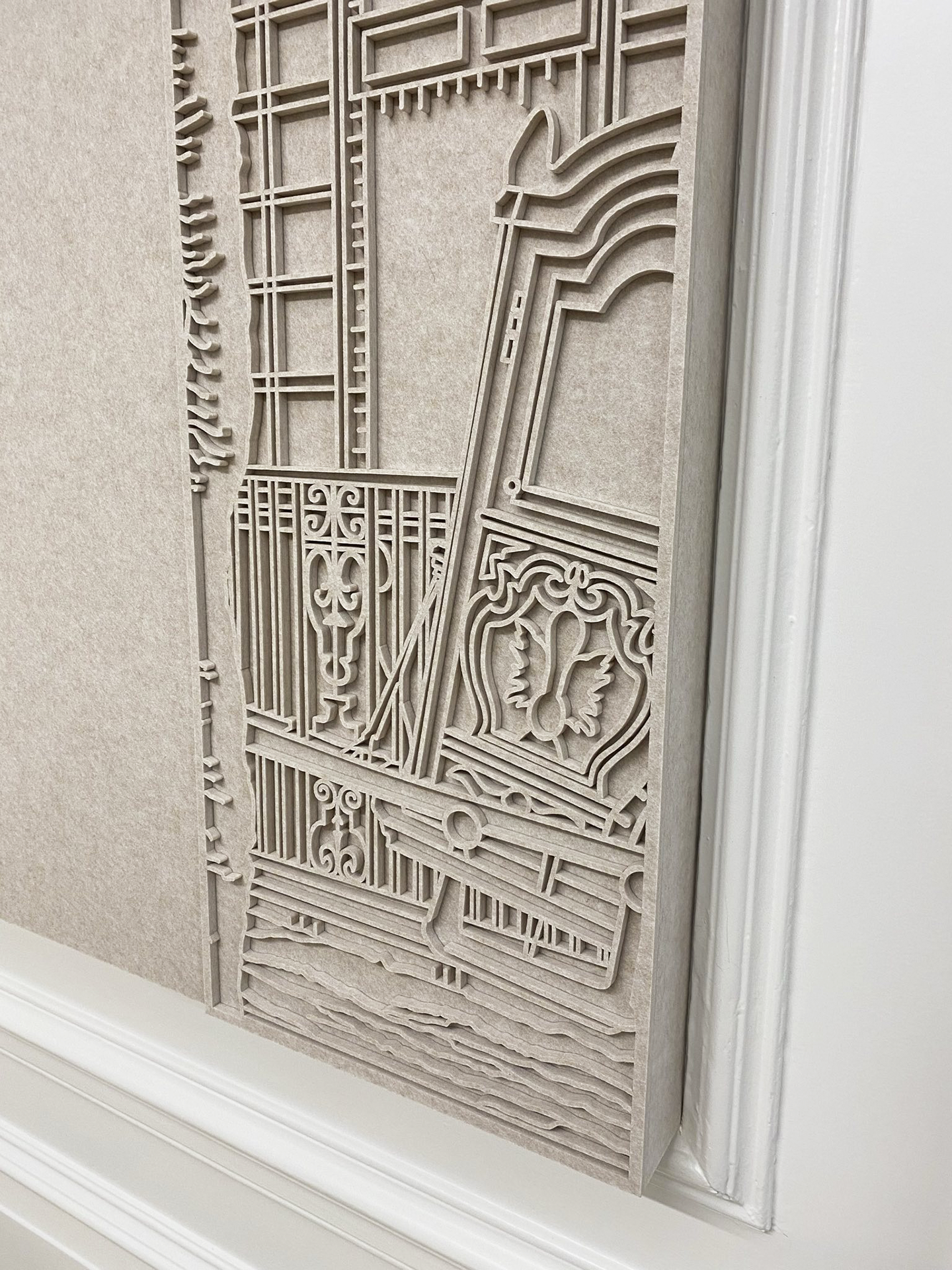 detail van akoestisch paneel