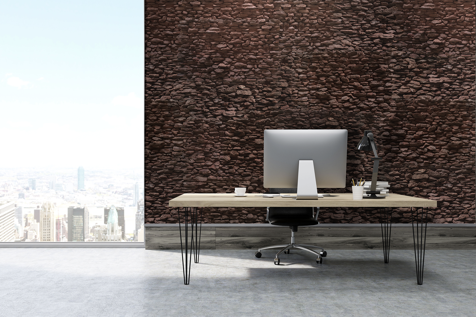 Bark-kurk als wanddecoratie